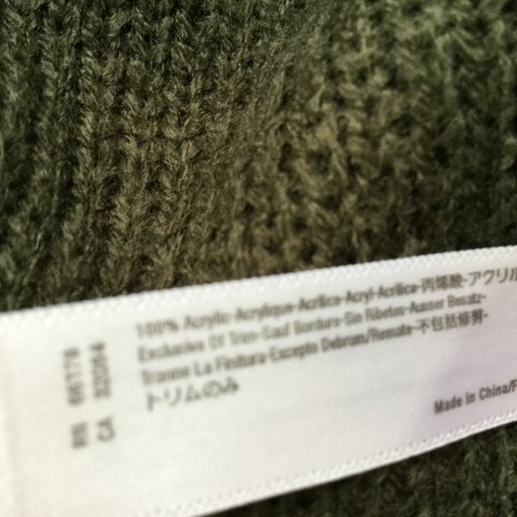 Akemi & Kin Olive Poncho-Style Cardigan - Picture 11 of 12